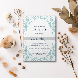 Bautizo Toile de Jouy Nino Nina Doop in het Spaans Kaart