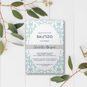 Bautizo Toile de Jouy Nino Nina Doop in het Spaans Kaart