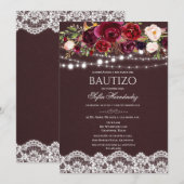 Bautizo uitnodiging Bautizo Invitacione de Bautizo (Voorkant / Achterkant)