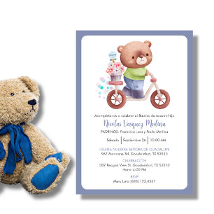 Bautizo Uitnodiging voor Jongens Vrolijke Doop