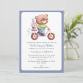 Bautizo Uitnodiging voor Jongens Vrolijke Doop (Staand voorkant)