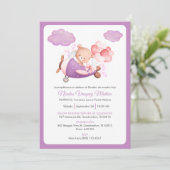 Bautizo Uitnodiging Vrolijke Teddy Bear Boy Doop (Staand voorkant)