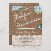 Bautizo y presentación, Bautismo, niño Kaart (Voorkant / Achterkant)