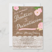 Bautizo y Presentación de Tres años Spaans Kaart (Voorkant)