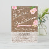 Bautizo y Presentación de Tres años Spaans Kaart (Staand voorkant)