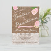 Bautizo y presentación, niña, arpilera, encaje kaart (Staand voorkant)