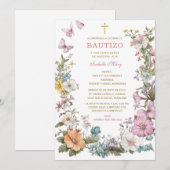 Bautizo Y Primer Añito de nuestro hija Kaart (Voorkant / Achterkant)