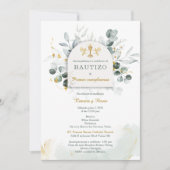 Bautizo y Primer Cumpleanos de Mellizos Kaart (Voorkant)