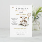 Bautizo y Primer Cumpleaños Niño Kaart (Staand voorkant)