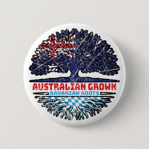 Bavaria Bavarian Australian Australia Tree Roots Ronde Button 5,7 Cm