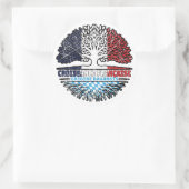 Bavaria Bavarian French Tree Roots Flag Ronde Sticker (Tas)