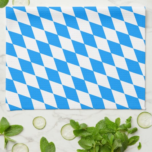 Bavaria blauw voor keuken theedoek (Gevouwen)