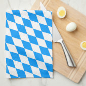 Bavaria blauw voor keuken theedoek (Quarter Fold)