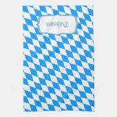 Bavaria blauw voor keuken theedoek (Verticaal)