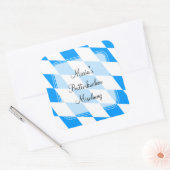 Bavaria blauw witte klassieke sticker (Envelop)