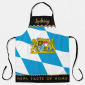 Bavaria Chefs Schort, Keuken, Beierse Vlag Schort (Voorkant)