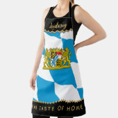 Bavaria Chefs Schort, Keuken, Beierse Vlag Schort (Insitu)