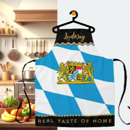 Bavaria Chefs Schort, Keuken, Beierse Vlag Schort