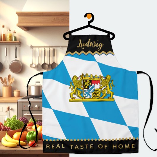 Bavaria Chefs Schort, Keuken, Beierse Vlag Schort