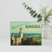 Bavaria Duitsland Neuschwanstein Castle Briefkaart (Staand voorkant)