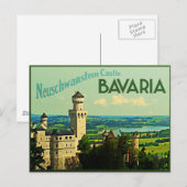Bavaria Duitsland Neuschwanstein Castle Briefkaart (Voorkant / Achterkant)