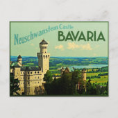 Bavaria Duitsland Neuschwanstein Castle Briefkaart (Voorkant)