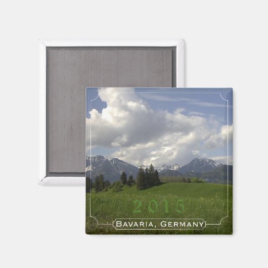 Bavaria Duitsland Souvenir Magnet Veranderjaar (Voorkant / Achterkant)