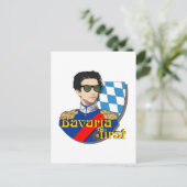 Bavaria First König Ludwig II mit Brille  Briefkaart (Staand voorkant)