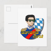 Bavaria First König Ludwig II mit Brille  Briefkaart (Voorkant / Achterkant)