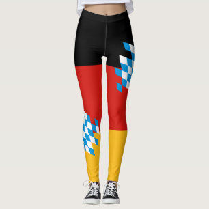 Bavaria GERMAN FLAG COLORS + uw ideeën Leggings