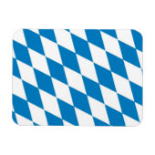 bavaria germany land flag magneet (Horizontaal)