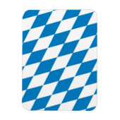 bavaria germany land flag magneet (Verticaal)