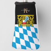 Bavaria Golf Hoesje, monogram putter, Beierse vlag Golfheadcover (Draai 90)