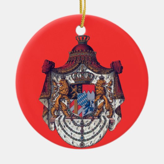 Bavaria* kerstversiering keramisch ornament (Voorkant)