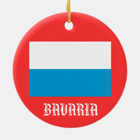 Bavaria* kerstversiering keramisch ornament (Achterkant)