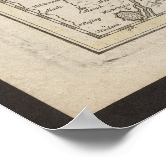 Bavaria Map, Germany Poster, Historical Map 1712 Poster (Hoek)