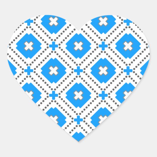 Bavaria Pattern Hart Sticker (Voorkant)