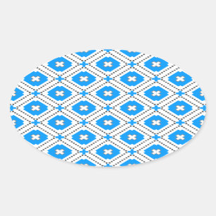 Bavaria Pattern Ovale Sticker