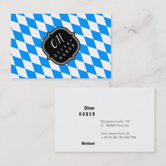 Bavaria Professional: Duitse maat Visitekaartje (Voorkant / Achterkant)