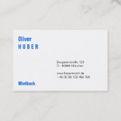 Bavaria Professional: Duitse maat Visitekaartje (Achterkant)