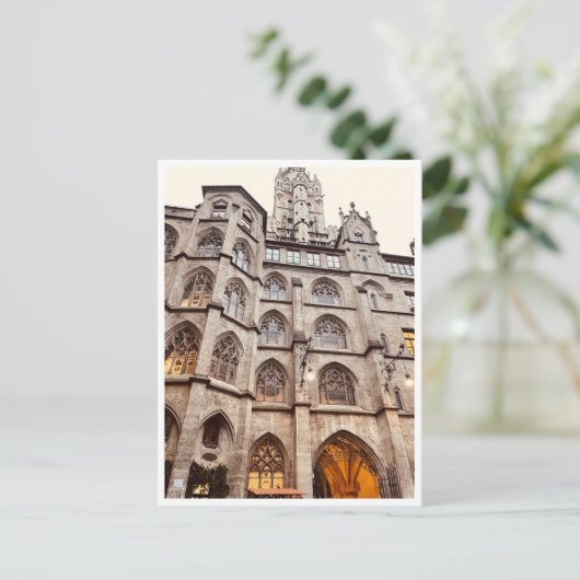 Bavaria Rathaus-Glockenspiel in München, Duitsland Briefkaart (Staand voorkant)