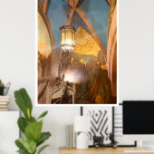 Bavaria Rathaus-Glockenspiel in München, Duitsland Poster (Thuiskantoor)