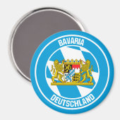 Bavaria Round Emblem Magneet (Voorkant / Achterkant)