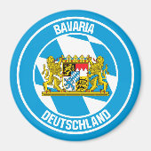 Bavaria Round Emblem Magneet (Voorkant)
