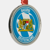 Bavaria Round Emblem Metalen Ornament (Rechts)