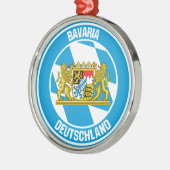Bavaria Round Emblem Metalen Ornament (Links)