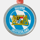 Bavaria Round Emblem Metalen Ornament (Voorkant)