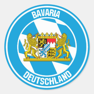 Bavaria Round Emblem Ronde Sticker
