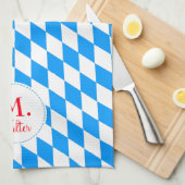 Bavaria ruiten gemerkt Keukenhanddoek (Quarter Fold)