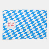 Bavaria ruiten gemerkt Keukenhanddoek (Horizontaal)